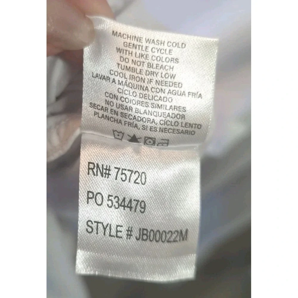 J.B. Holt Shirt XXL Athletic Fit Geometric White Button Up Long Sleeve‎